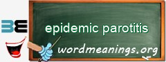 WordMeaning blackboard for epidemic parotitis